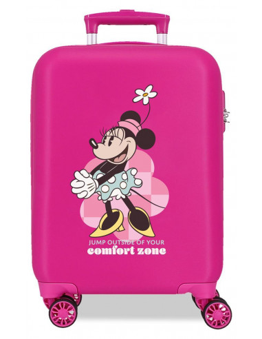 4771343 ABS SUITCASE 50CM 4W. MINNIE CONFORT ZONE FUCHSIA